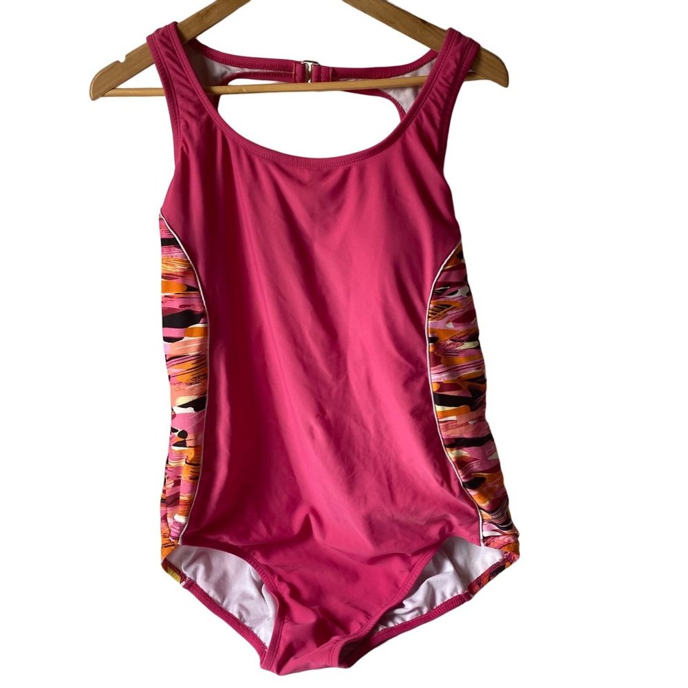 Catalina one piece pink camo swimsuit bathing suit‎ padded bra Plus 2X 18W-20W